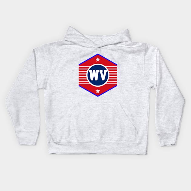 West Virginia Kids Hoodie by colorsplash